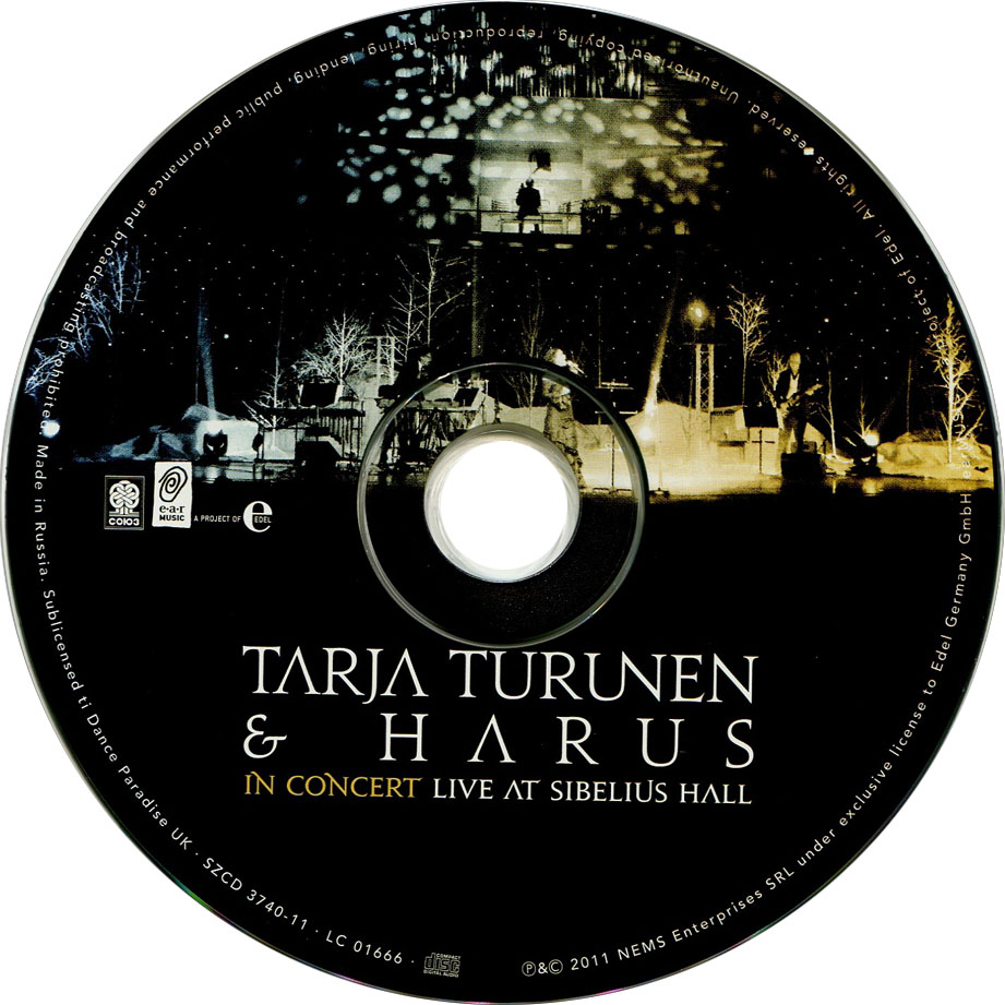 Cartula Cd de Tarja Turunen & Harus - In Concert Live At Sibelius Hall