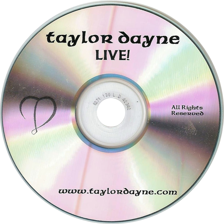 Cartula Cd de Taylor Dayne - Live