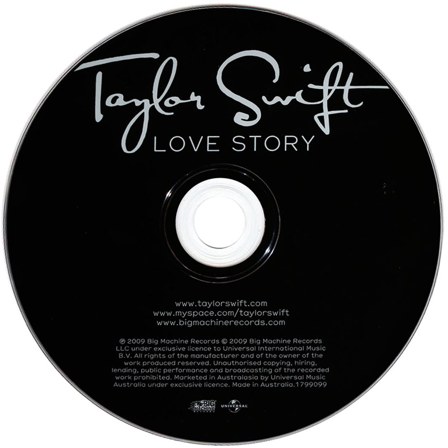 Cartula Cd de Taylor Swift - Love Story (International Edition) (Cd Single)