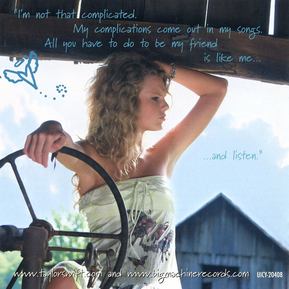 Cartula Interior Frontal de Taylor Swift - Taylor Swift (Japanese Edition)