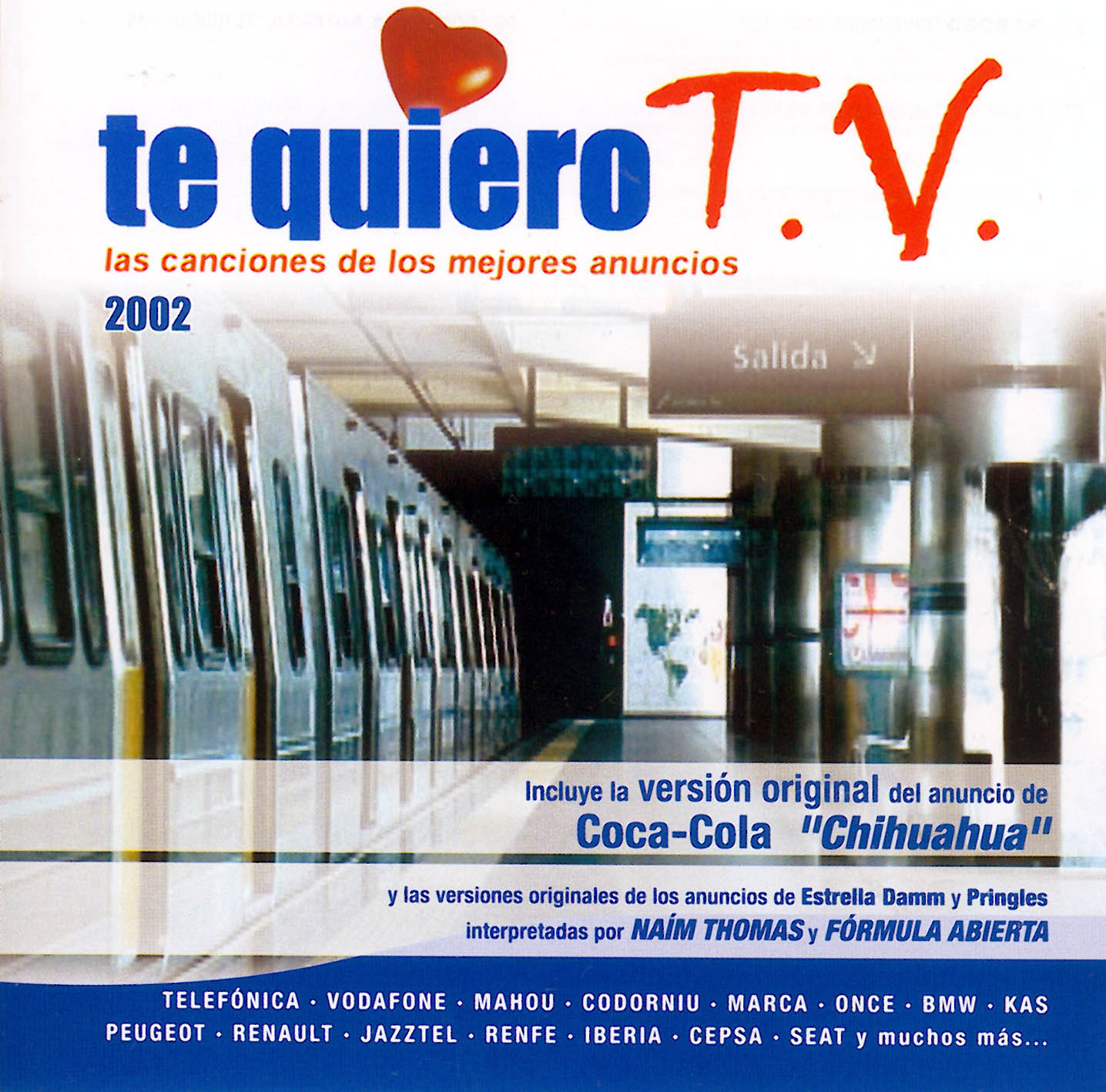 Cartula Frontal de Te Quiero Tv 2002