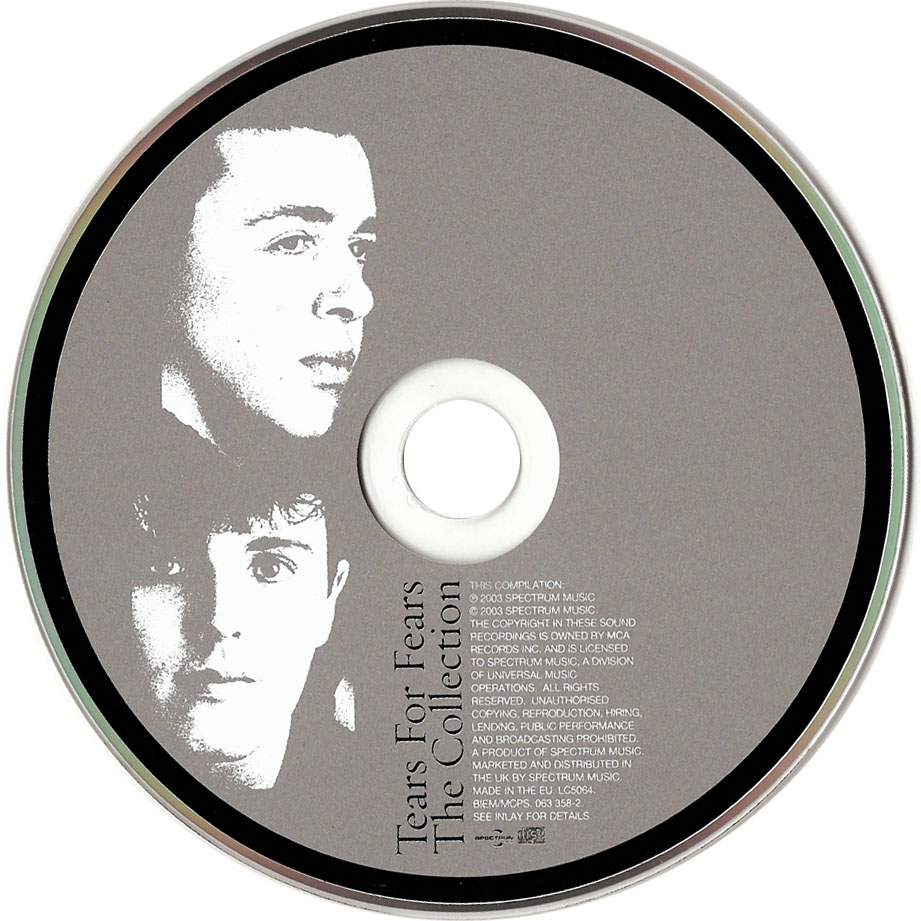 Cartula Cd de Tears For Fears - The Collection