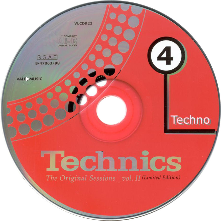 Cartula Cd2 de Technics The Original Sessions Volumen II (Limited Edition) Cd3 Y 4