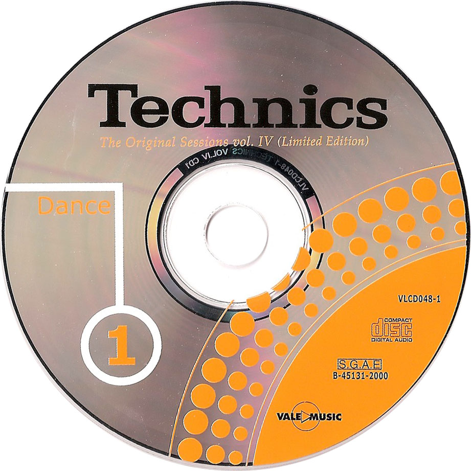 Cartula Cd1 de Technics The Original Sessions Volumen IV (Limited Edition) Cd1 Y 2