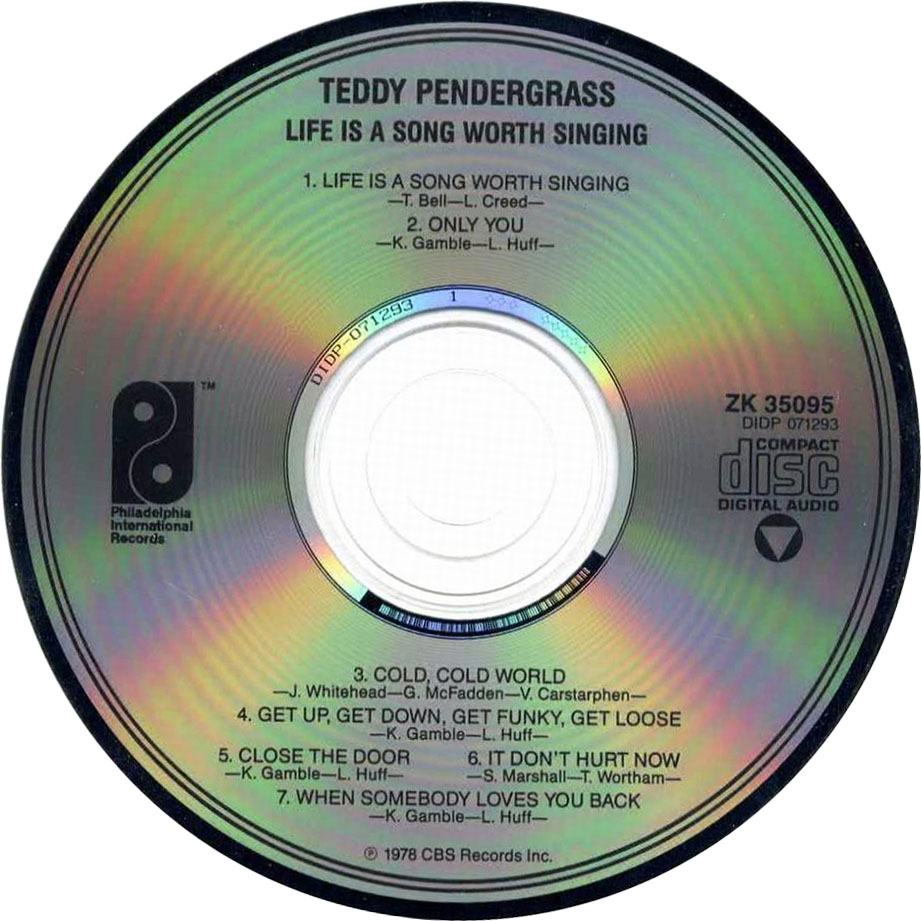 Cartula Cd de Teddy Pendergrass - Life Is A Song Worth Singing