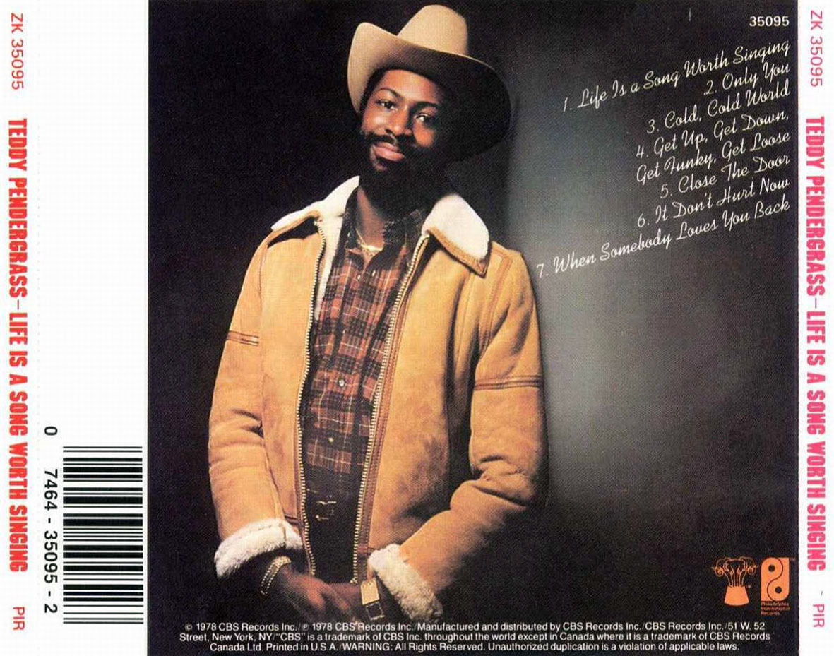 Cartula Trasera de Teddy Pendergrass - Life Is A Song Worth Singing