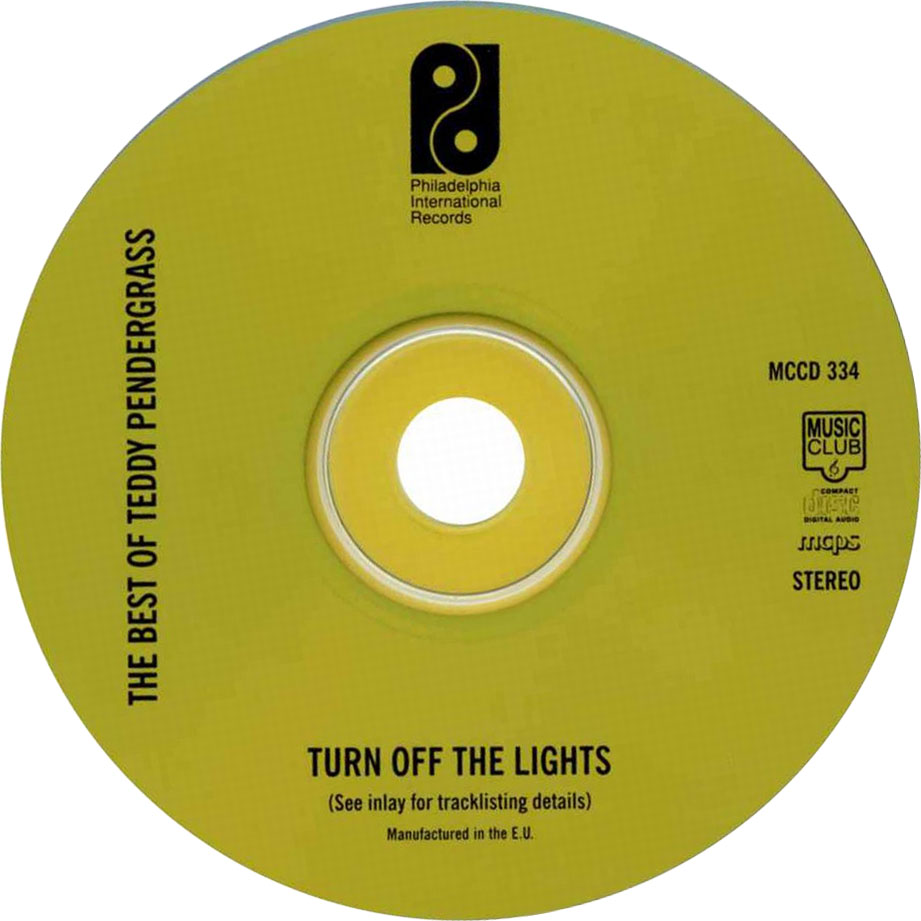 Cartula Cd de Teddy Pendergrass - The Best Of Teddy Pendergrass: Turn Off The Lights