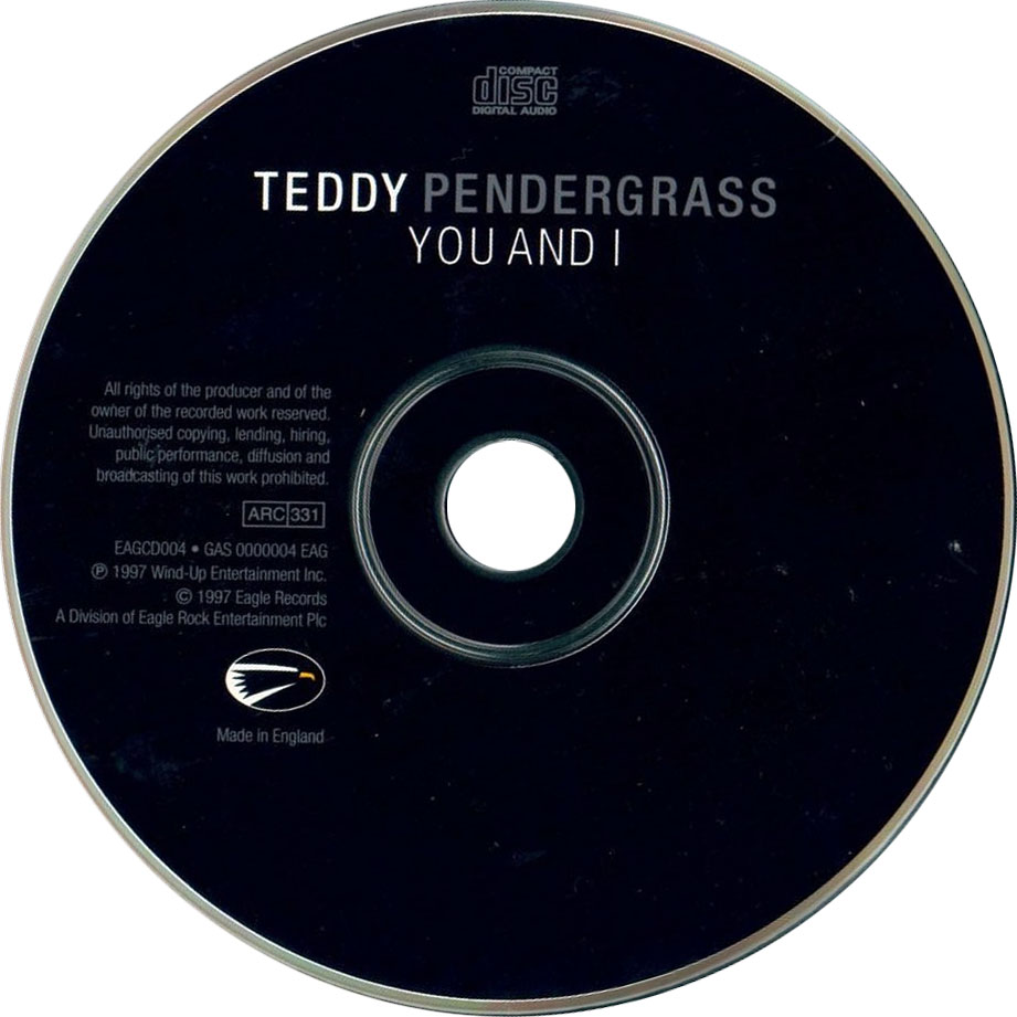 Cartula Cd de Teddy Pendergrass - You And I