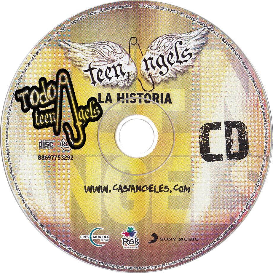 Cartula Cd de Teen Angels - La Historia