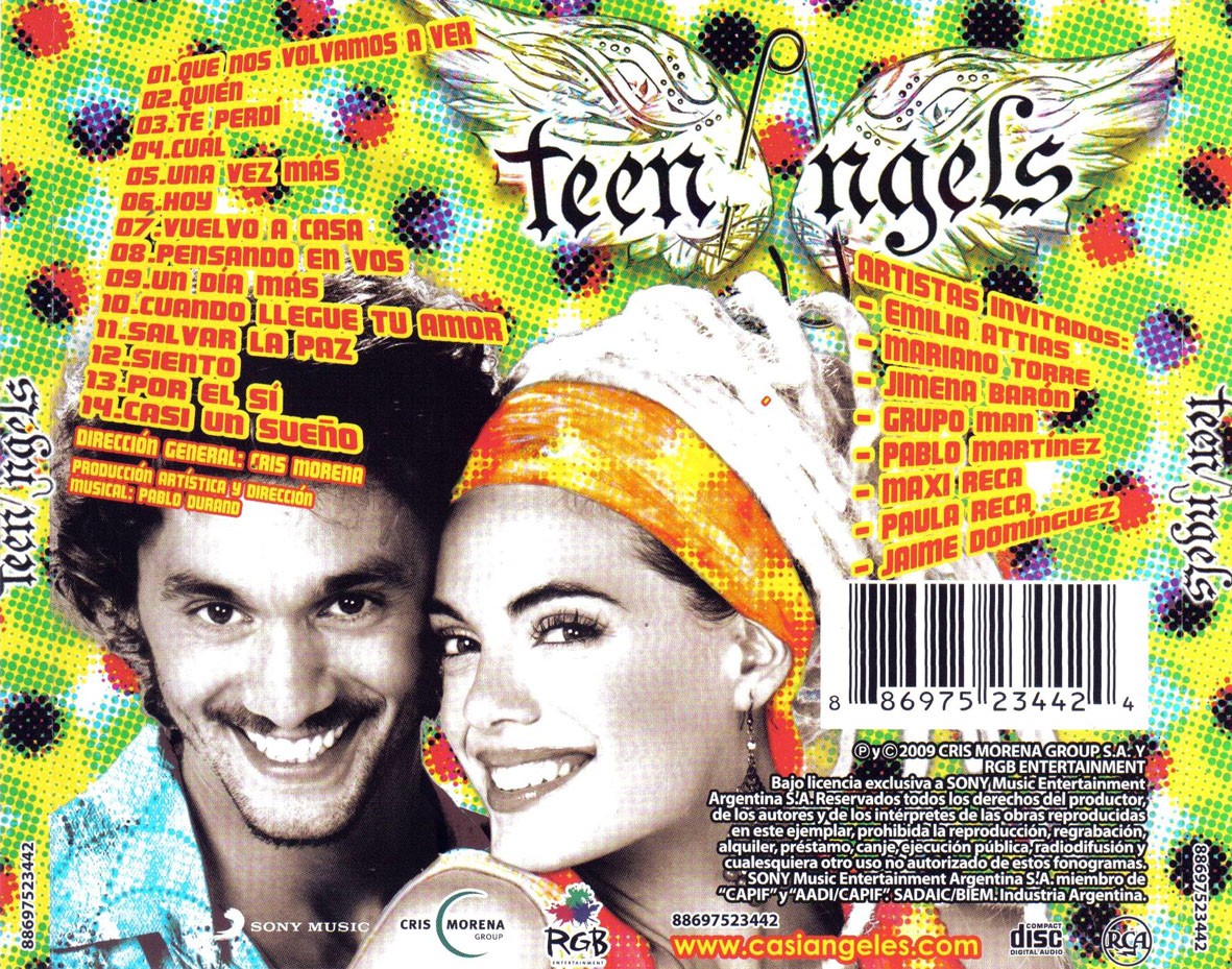 Cartula Trasera de Teen Angels - Teen Angels (2009)