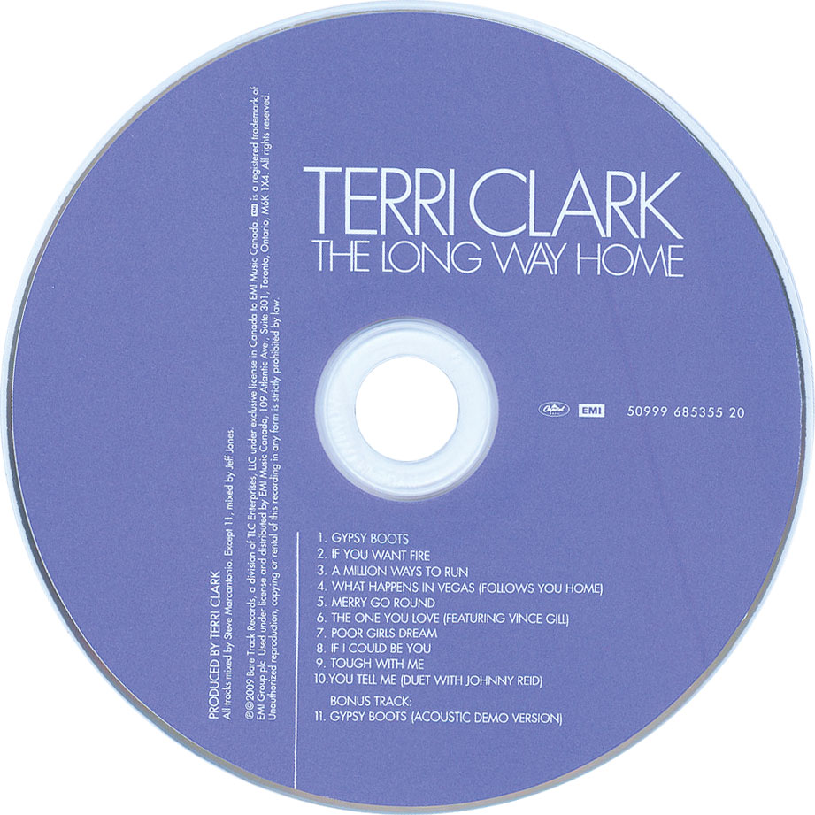 Cartula Cd de Terri Clark - The Long Way Home