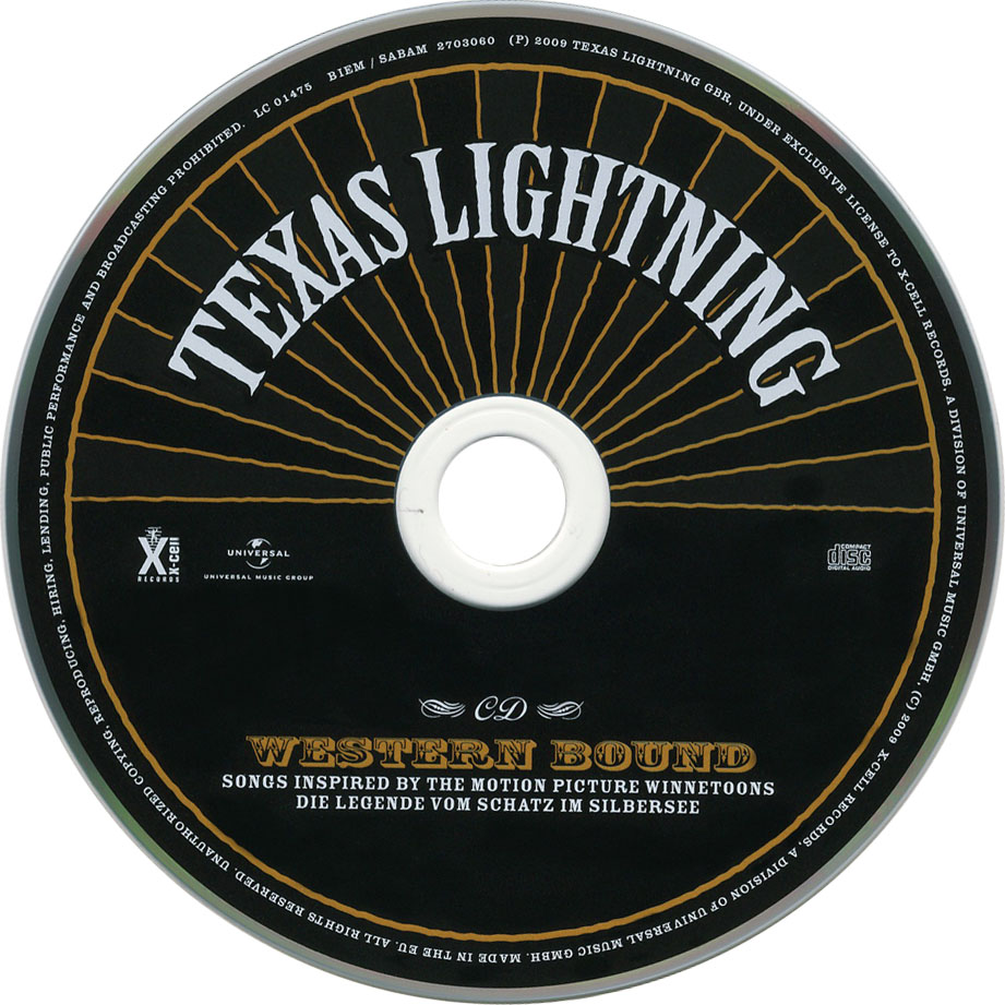 Cartula Cd de Texas Lightning - Western Bound