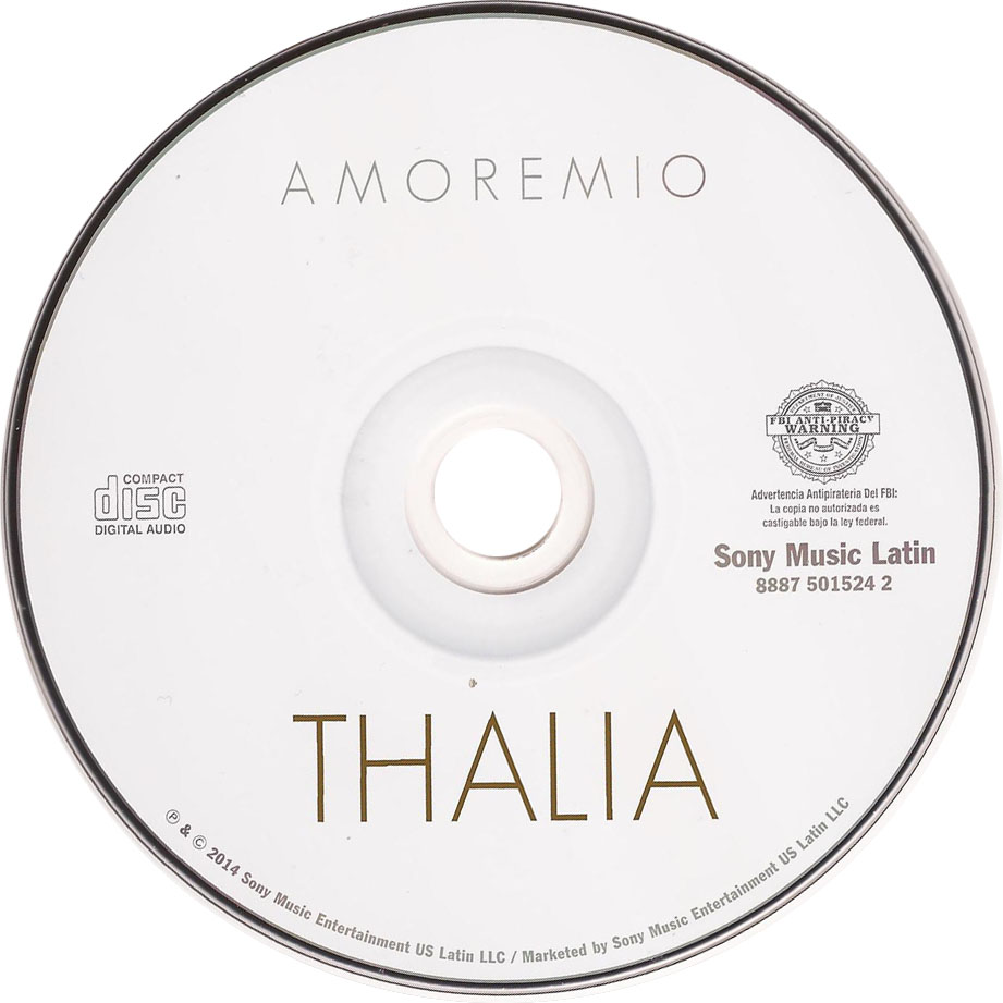 Cartula Cd de Thalia - Amore Mio