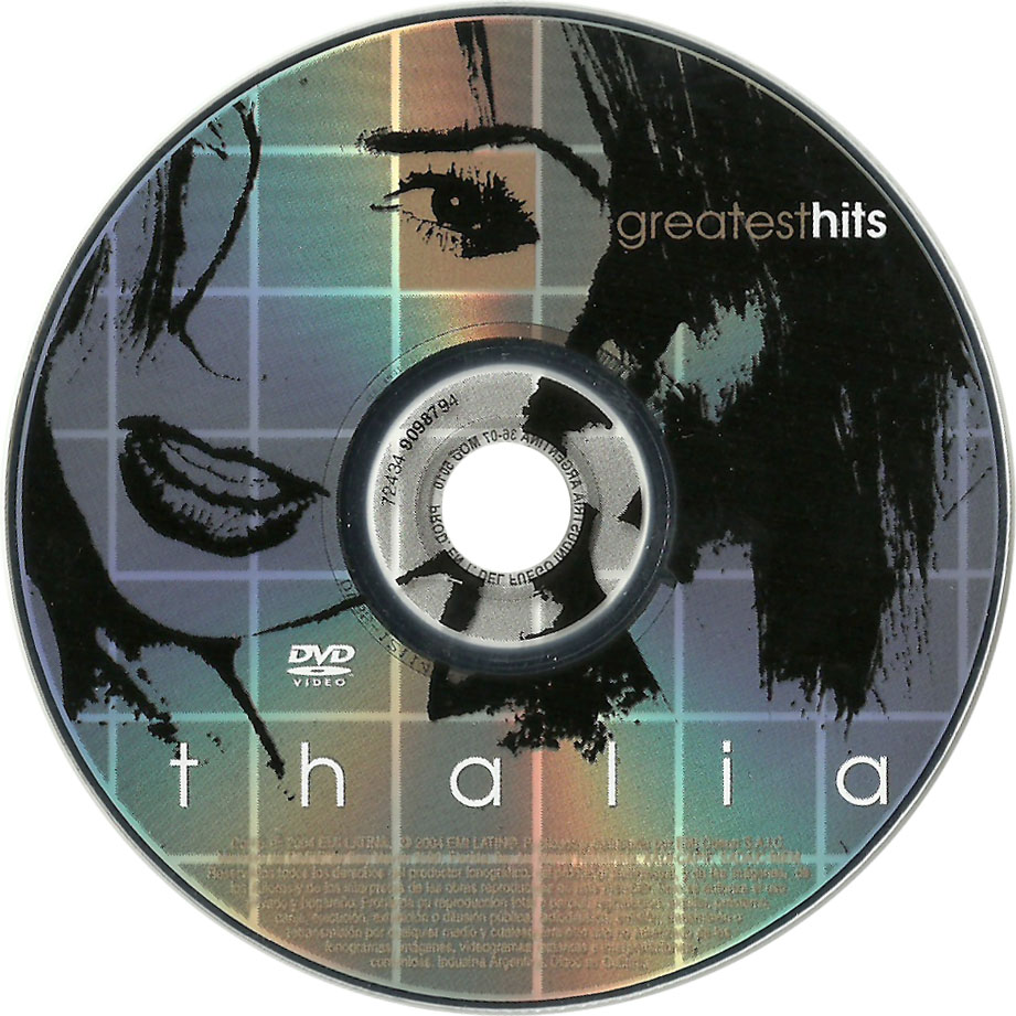 Cartula Dvd de Thalia - Greatest Hits: Videos (Dvd)