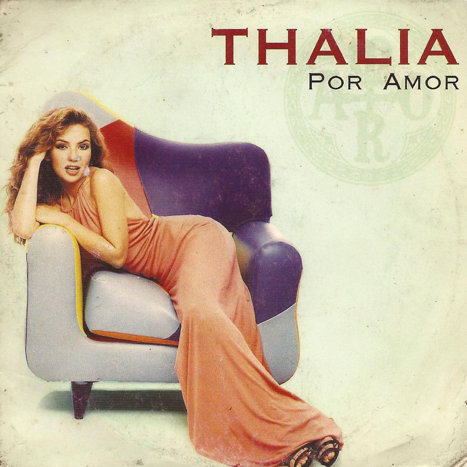 Cartula Frontal de Thalia - Por Amor (Cd Single)