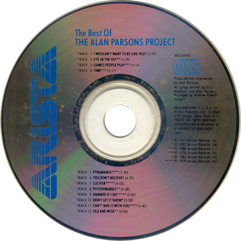 Cartula Cd de The Alan Parsons Project - The Best Of The Alan Parsons Project