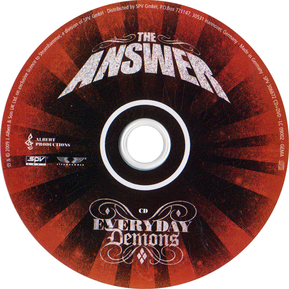 Cartula Cd de The Answer - Everyday Demons (Special Edition)