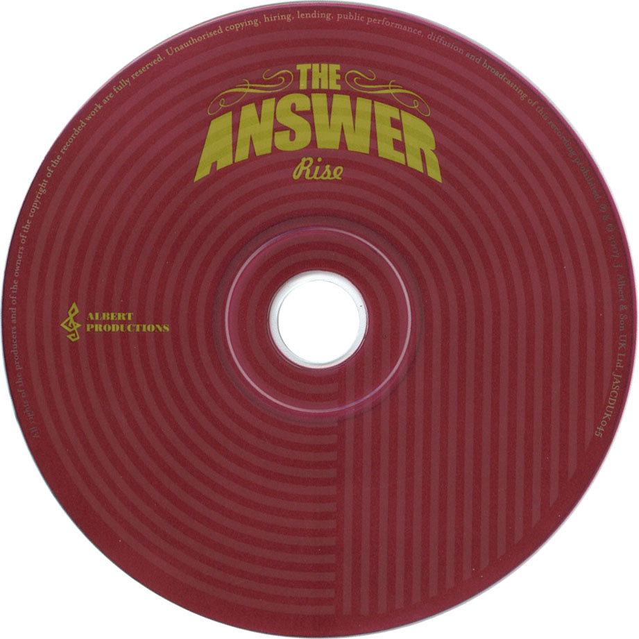 Cartula Cd1 de The Answer - Rise (Special Edition)