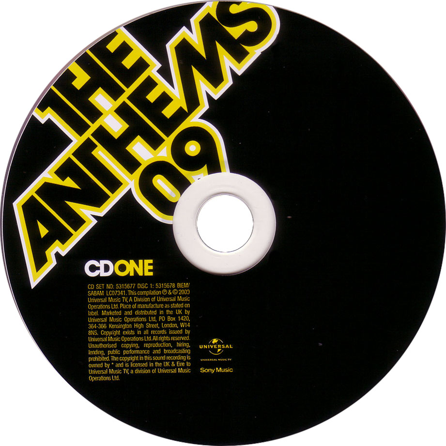 Cartula Cd1 de The Anthems 09
