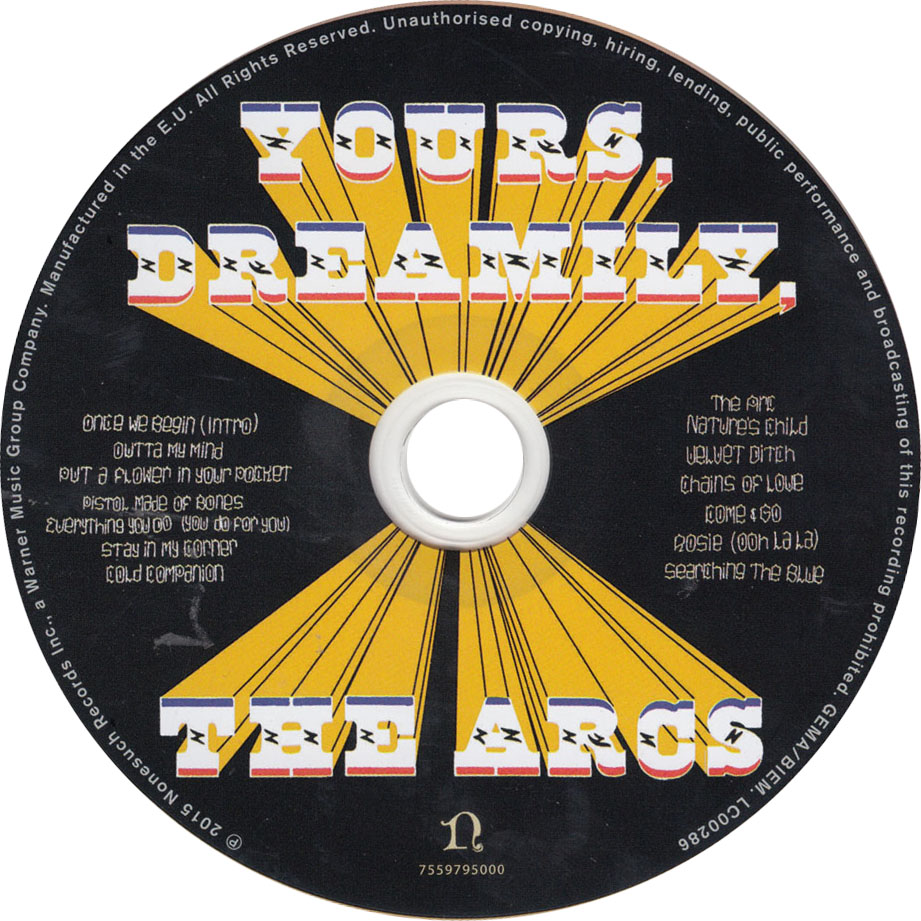 Cartula Cd de The Arcs - Yours, Dreamily