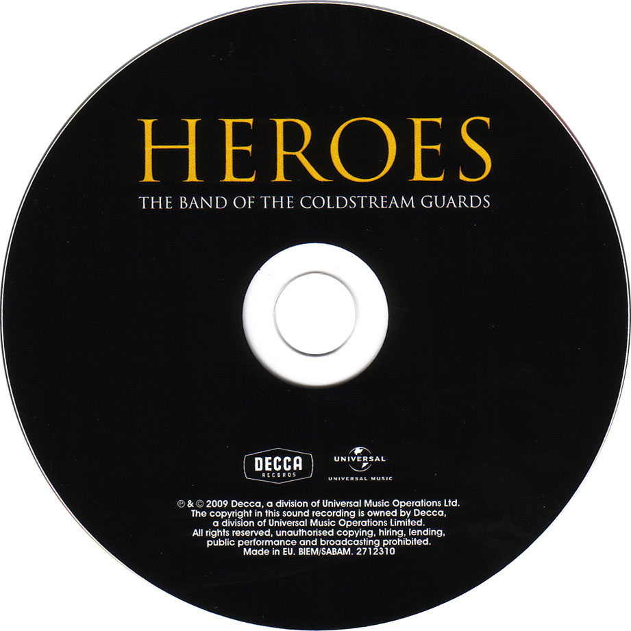 Cartula Cd de The Band Of The Coldstream Guards - Heroes