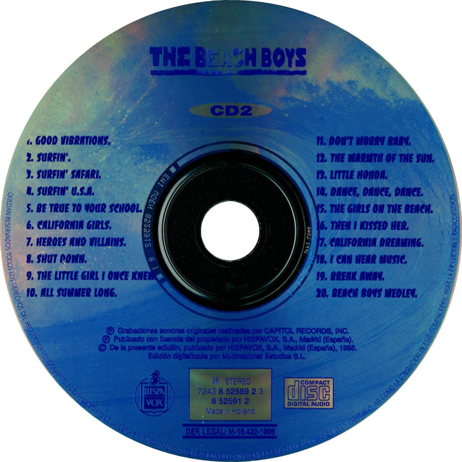 Cartula Cd2 de The Beach Boys - Anthology