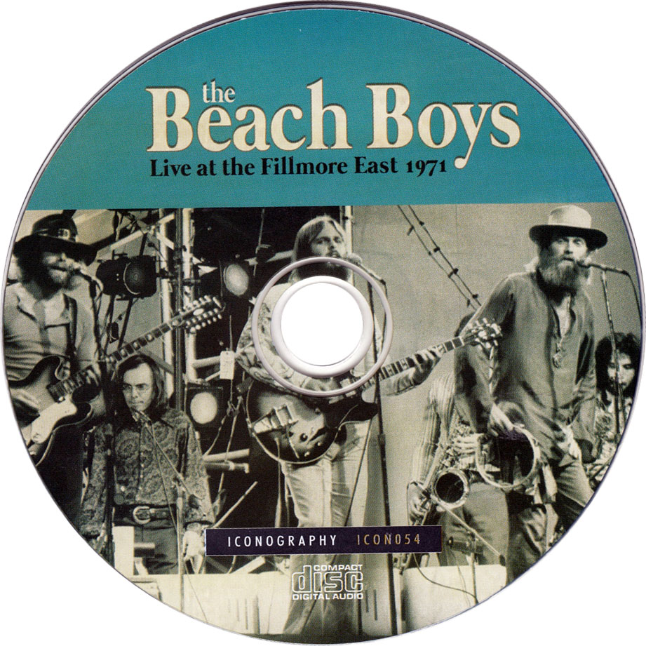 Cartula Cd de The Beach Boys - Live At Fillmore East 1971