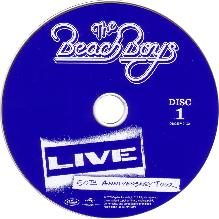 Cartula Cd1 de The Beach Boys - Live: The 50th Anniversary Tour