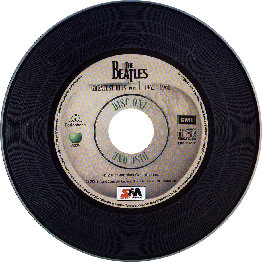 Cartula Cd1 de The Beatles - Greatest Hits Part 1: 1962-1965