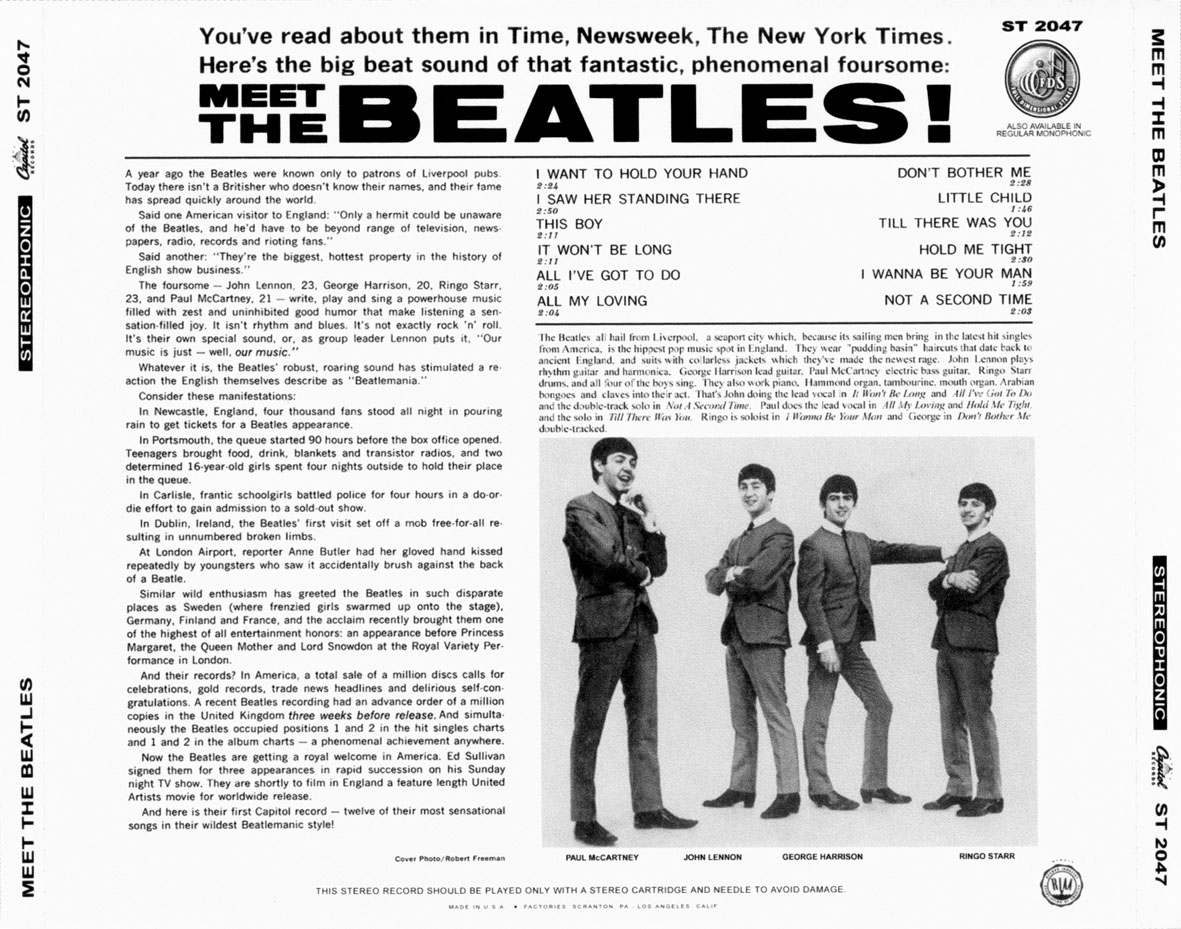 Cartula Trasera de The Beatles - Meet The Beatles!