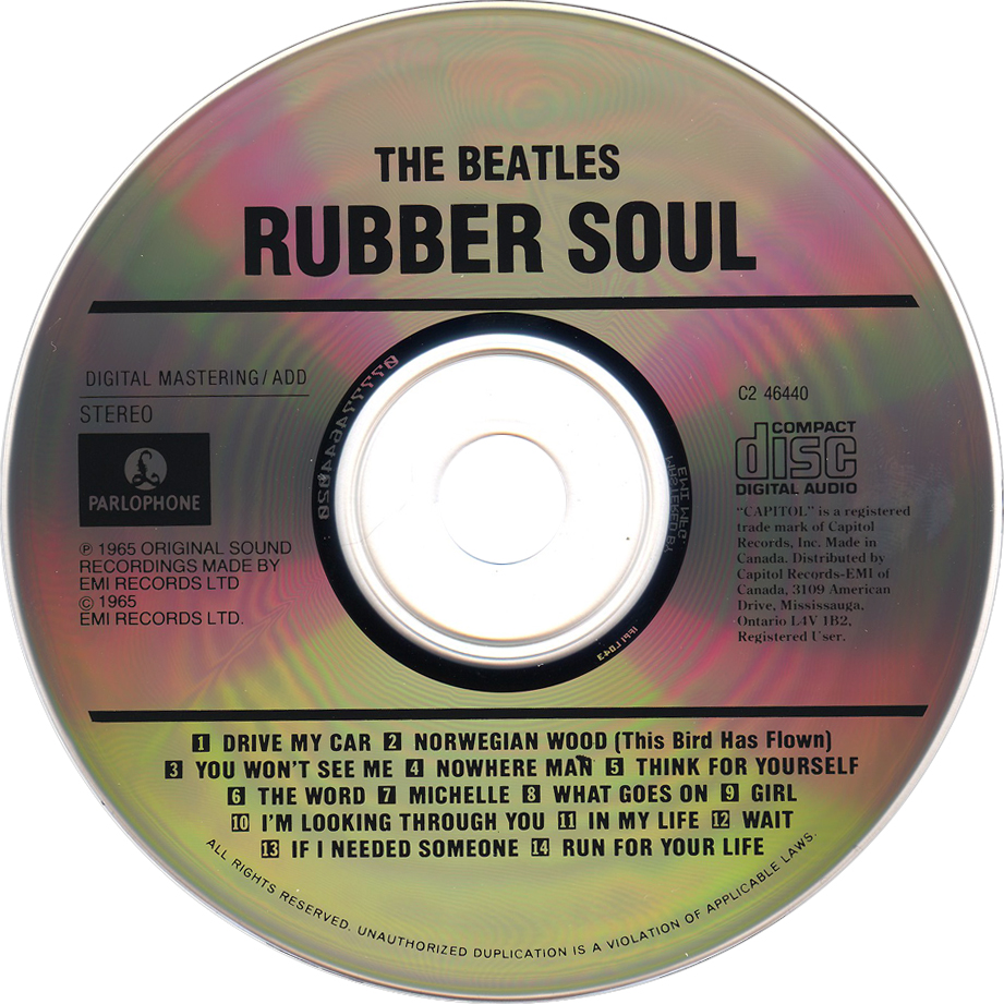 Cartula Cd de The Beatles - Rubber Soul