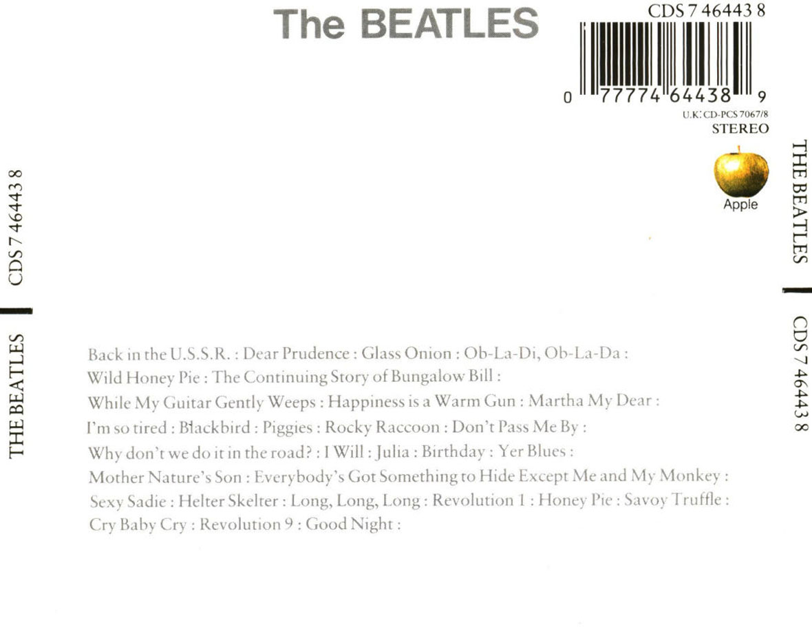 Cartula Trasera de The Beatles - The Beatles