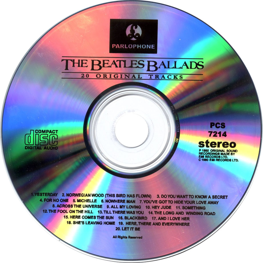 Cartula Cd de The Beatles - The Beatles Ballads