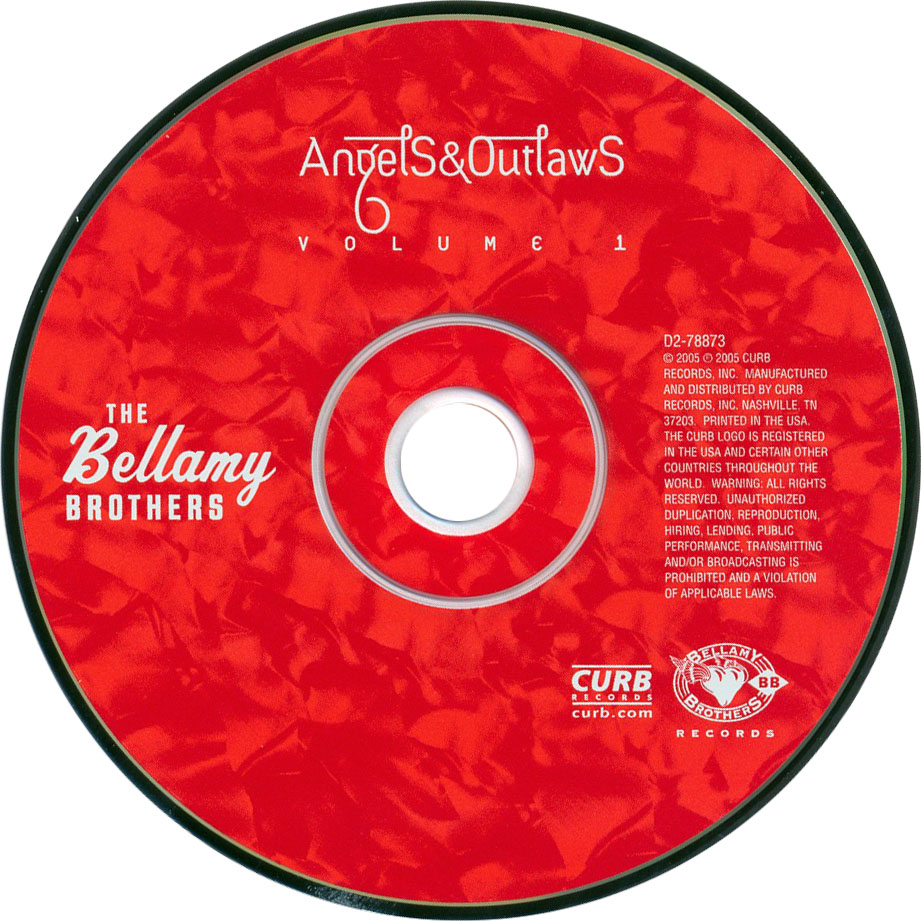 Cartula Cd de The Bellamy Brothers - Angels And Outlaws, Volume 1