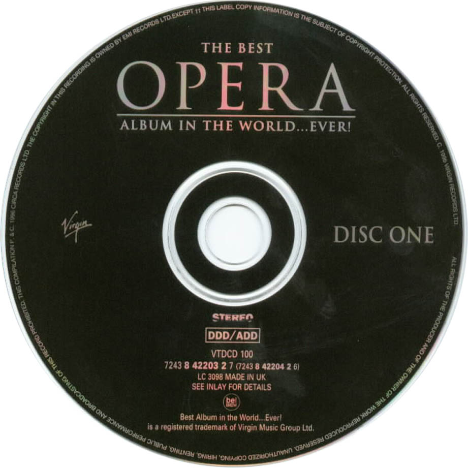 Cartula Cd1 de The Best Opera Album In The World... Ever!