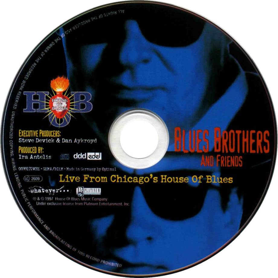 Cartula Cd de The Blues Brothers - Blues Brothers & Friends: Live From House Of Blues