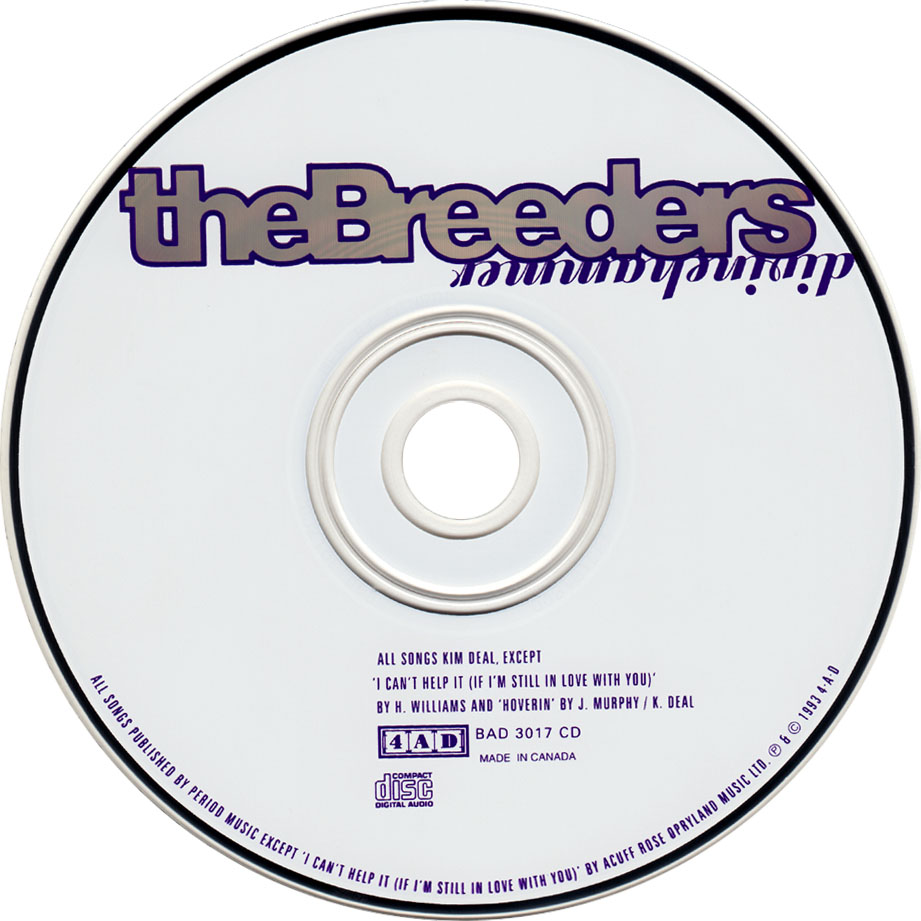 Cartula Cd de The Breeders - Divine Hammer (Cd Single)