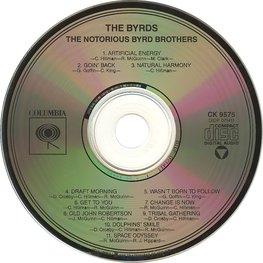 Cartula Cd de The Byrds - The Notorious Byrd Brothers
