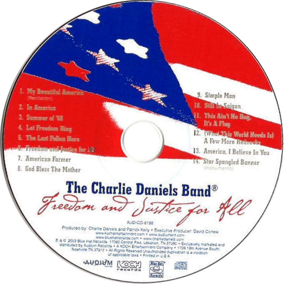 Cartula Cd de The Charlie Daniels Band - Freedom And Justice For All