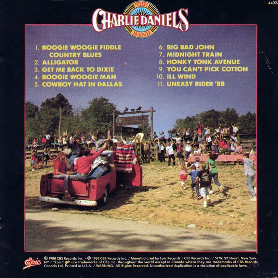 Cartula Interior Frontal de The Charlie Daniels Band - Homesick Heroes