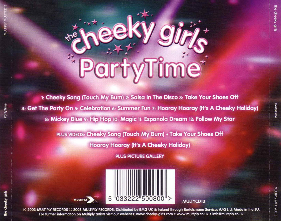Cartula Trasera de The Cheeky Girls - Party Time
