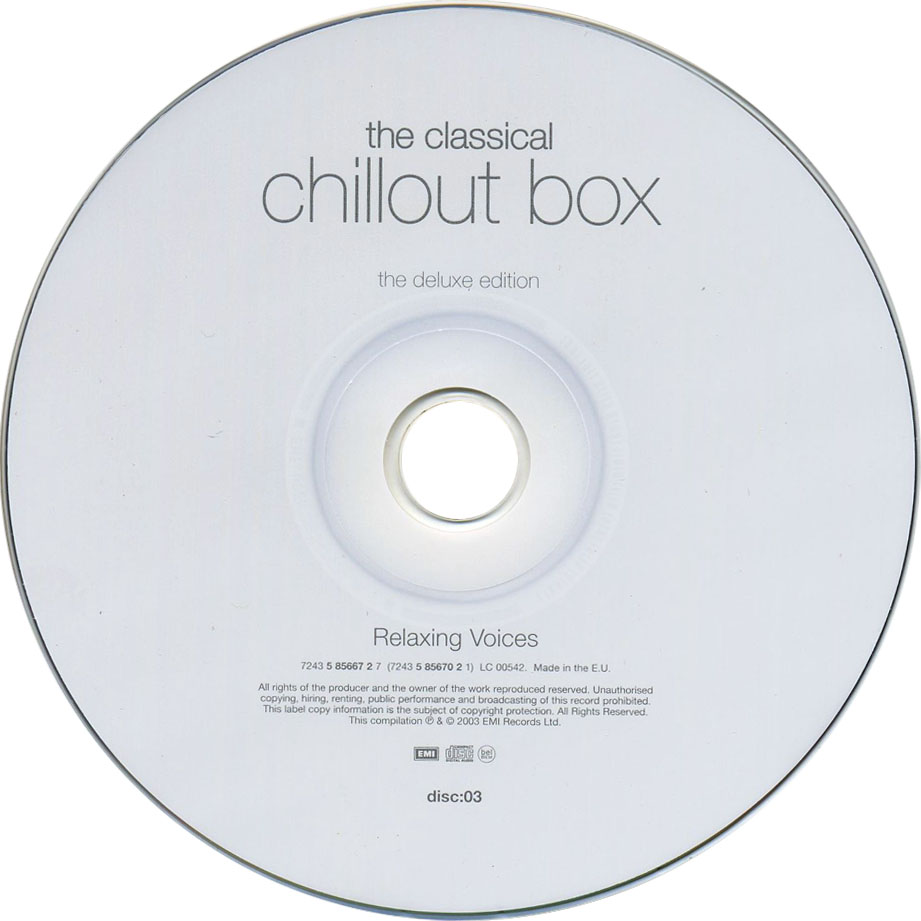 Cartula Cd3 de The Classical Chillout Box (The Deluxe Edition)