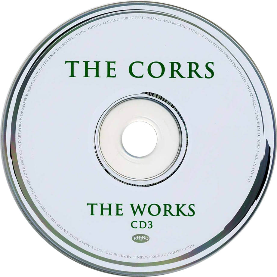 Cartula Cd3 de The Corrs - The Works A 3 Cd Retrospective