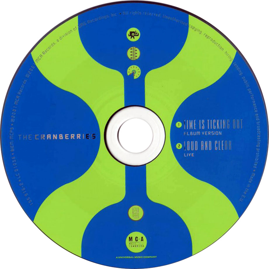 Cartula Cd de The Cranberries - Time Is Ticking Out (Cd Single)