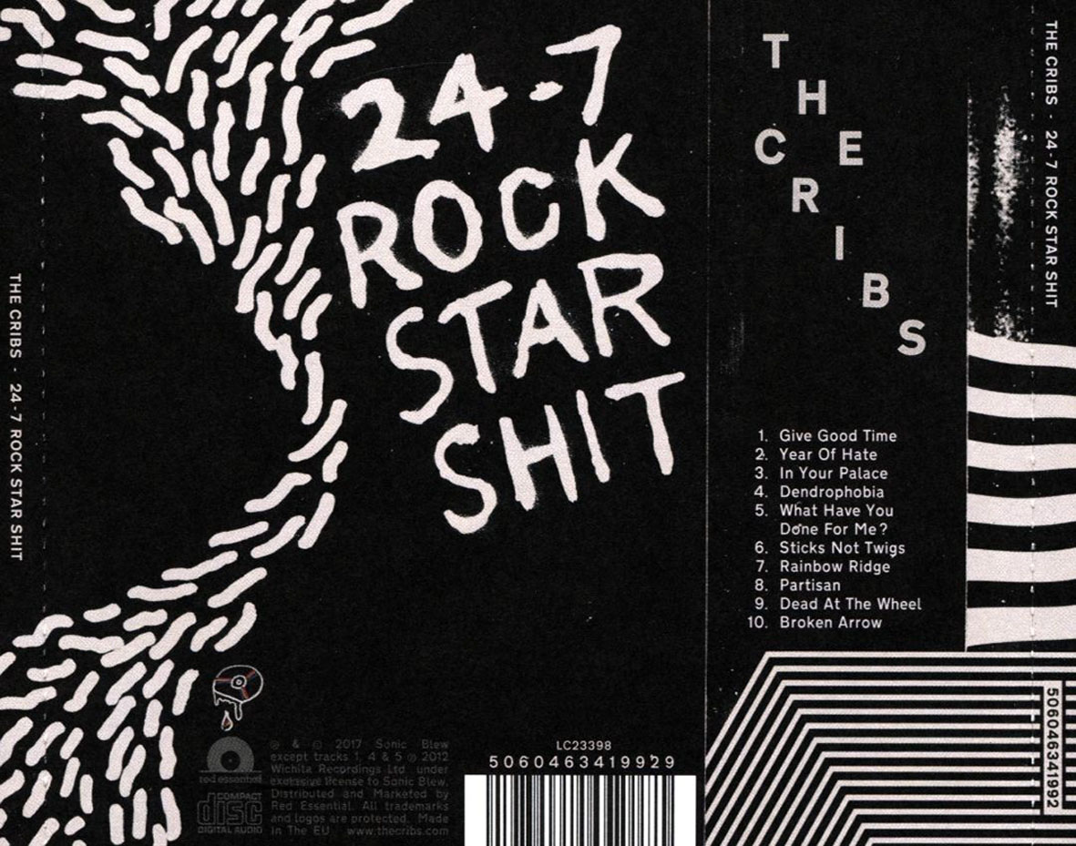 Cartula Trasera de The Cribs - 24-7 Rock Star Shit