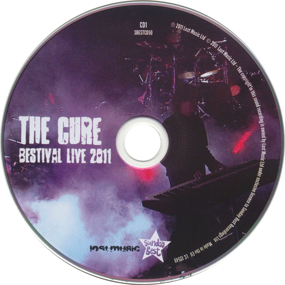 Cartula Cd1 de The Cure - Bestival Live 2011