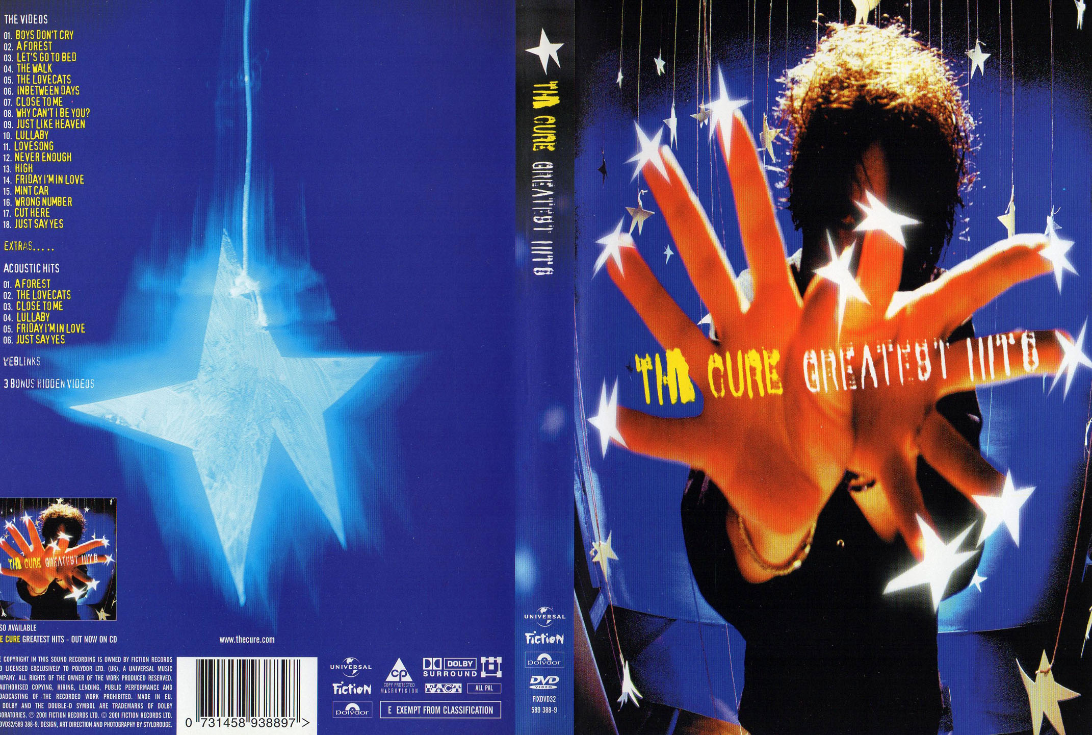Cartula Caratula de The Cure - Greatest Hits (Dvd)