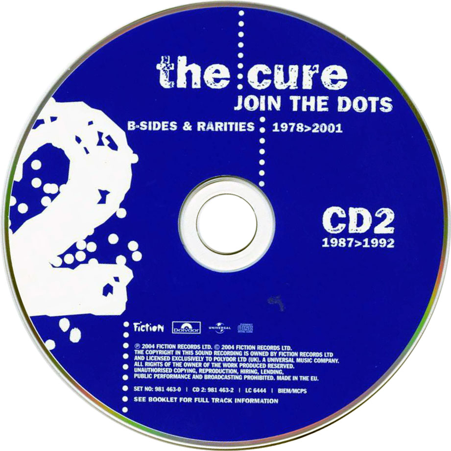 Cartula Cd2 de The Cure - Join The Dots B Sides And Rarities 1978-2001 Cd1-Cd2