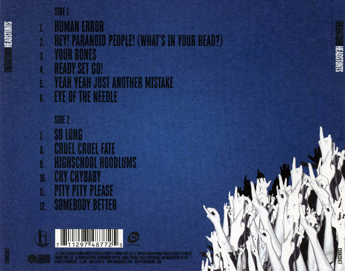 Cartula Trasera de The Datsuns - Headstunts