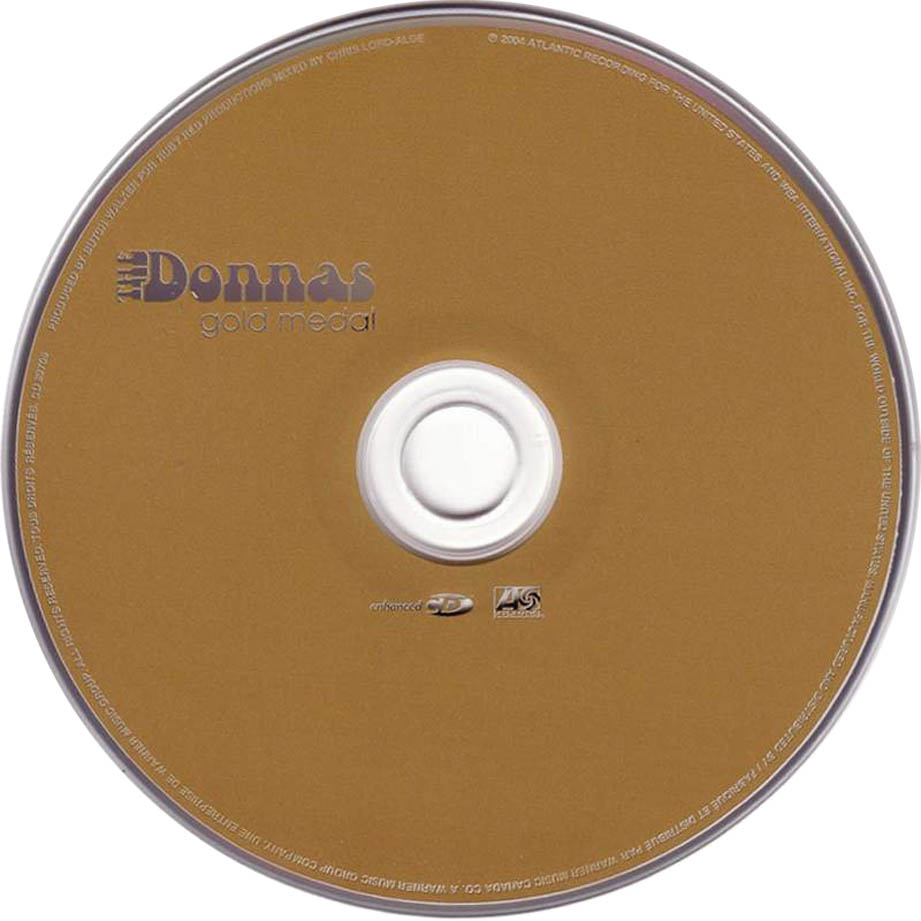 Cartula Cd de The Donnas - Gold Medal